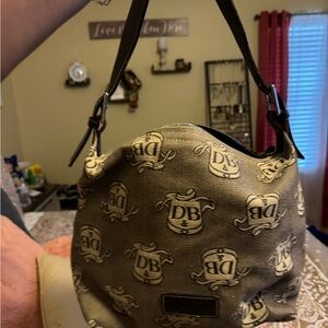 Dooney & Bourke Tan Logo Hobo Bag